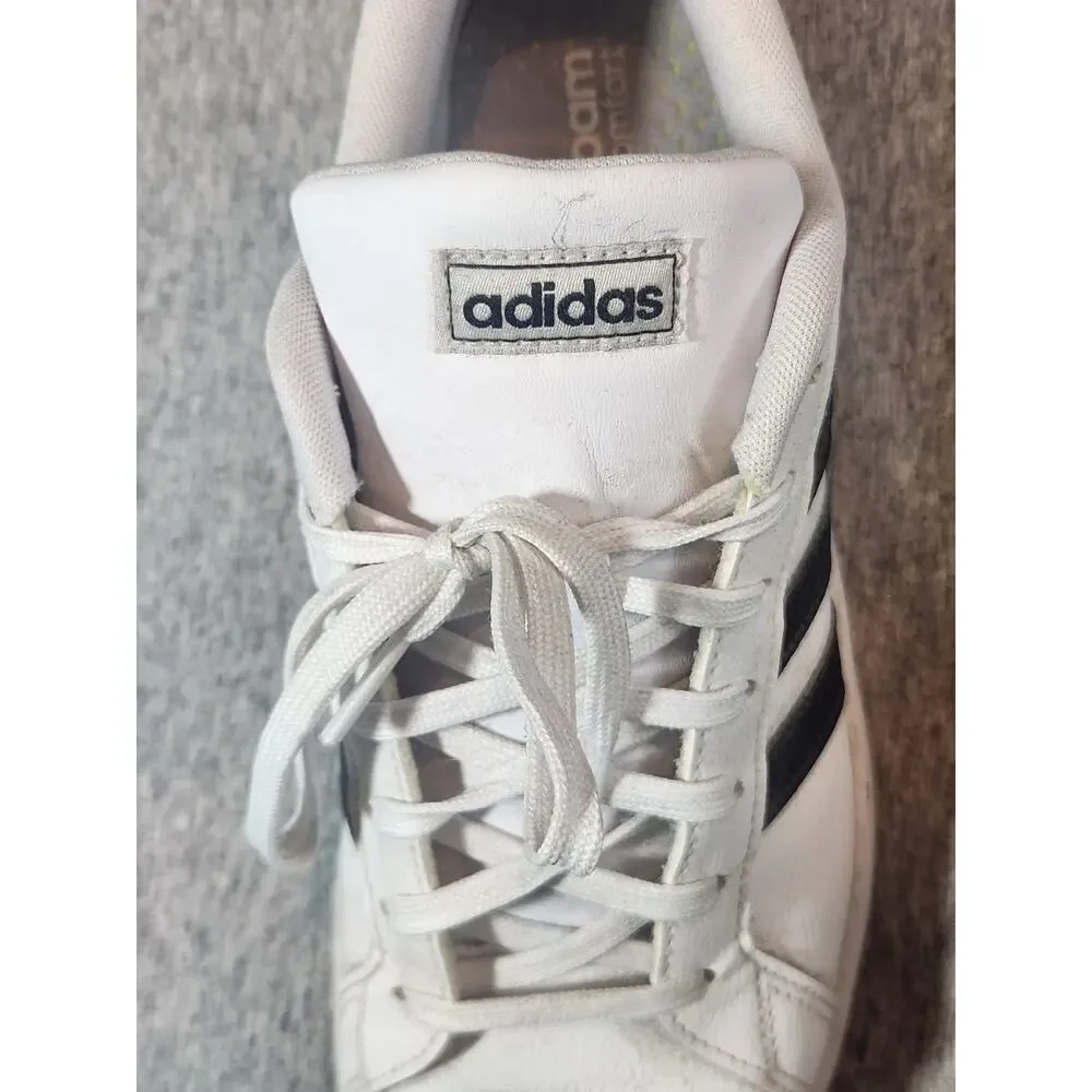 Adidas‎ Grand Court White Black Stripe Sneakers Women's Size 11 Casual Shoes